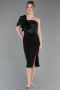 Midi Black Cocktail Dress ABK2625