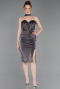 Midi Anthracite Cocktail Dress ABK2627