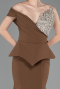 Long Brown Mermaid Evening Gown ABU6153