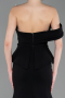 Long Black Mermaid Evening Gown ABU6153