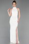 White Long Evening Dress ABU6083