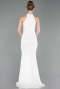 White Long Evening Dress ABU6083