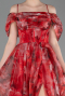 Red Long Evening Dress ABU5133