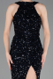 Long Navy Blue Scaly Evening Dress ABU5135