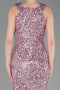 Powder Color Long Scaly Evening Dress ABU5135