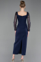 Navy Blue Midi Cocktail Dress ABK2387