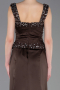 Long Brown Satin Mermaid Prom Dress ABU6155