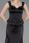 Long Black Satin Mermaid Prom Dress ABU6155