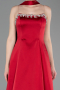 Long Burgundy Satin Evening Dress ABU6156