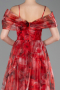 Red Long Evening Dress ABU5133