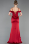 Long Burgundy Satin Prom Gown ABU6158