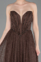 Long Brown Dantelle Prom Gown ABU6160
