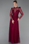 Long Plum Dantelle Prom Gown ABU6160