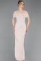 Long Beige Prom Gown ABU6161