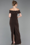 Long Brown Prom Gown ABU6161