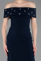 Long Navy Blue Prom Gown ABU6161