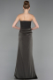 Long Olive Drab Satin Prom Gown ABU6096