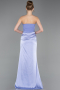 Long Lilac Satin Prom Gown ABU6096