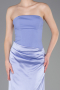 Long Lilac Satin Prom Gown ABU6096