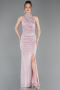 Powder Color Long Evening Dress ABU5426