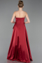 Long Burgundy Satin Prom Gown ABU6130