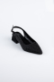 Black Beaded Evening Shoe AB2100