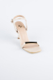 Beige Leather Evening Shoe ABD2116