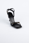 Black Leather Evening Shoe ABD2116