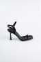 Black Leather Evening Shoe ABD2116