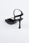 Black Leather Evening Shoe ABD2116