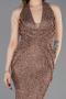 Long Copper Beaded Mermaid Prom Dress ABU6165