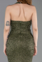 Long Olive Drab Beaded Mermaid Prom Dress ABU6165