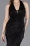 Long Black Beaded Mermaid Prom Dress ABU6165