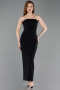 Midi Black Party Dress ABK2628