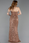 Copper Long Evening Dress ABU5185