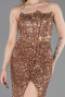Copper Long Evening Dress ABU5185