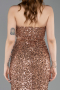 Copper Long Evening Dress ABU5185