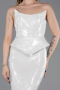 White Long Mermaid Prom Dress ABU5721