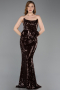 Long Brown Mermaid Prom Dress ABU5721