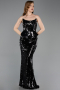 Long Black Mermaid Prom Dress ABU5721