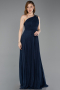 Long Navy Blue Evening Dress ABU6164