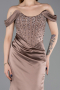 Long Bronze Satin Mermaid Prom Dress ABU6166