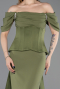 Long Olive Drab Evening Dress ABU6167