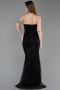Long Black Dantelle Prom Gown ABU6172