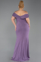 Lavender Long Plus Size Evening Gown ABU5714