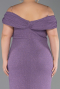 Lavender Long Plus Size Evening Gown ABU5714