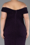Purple Long Plus Size Evening Gown ABU5714