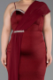 Burgundy Long Formal Plus Size Dress ABU5827