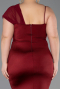 Burgundy Long Formal Plus Size Dress ABU5827