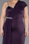 Purple Long Formal Plus Size Dress ABU5827